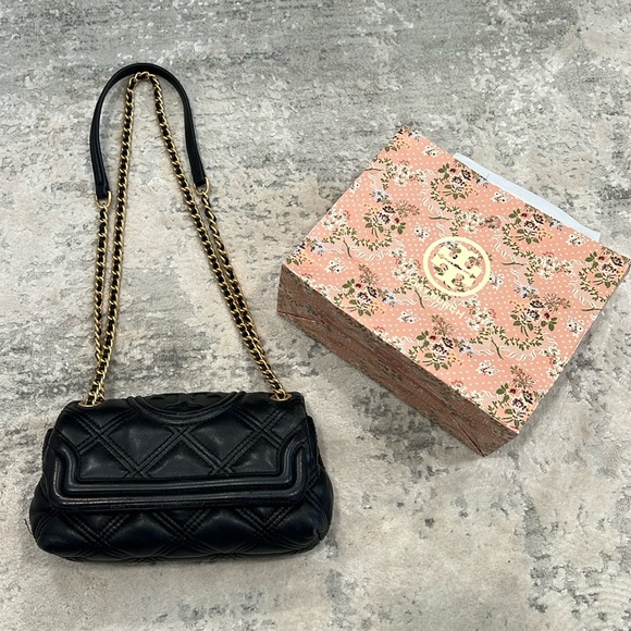 Tory Burch Handbags - Tory Burch Women's Fleming Soft Mini Bag Black